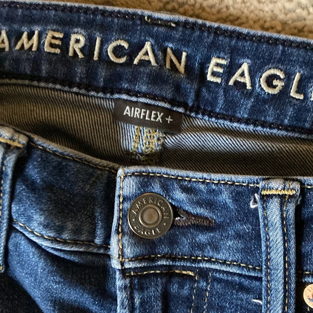 American Eagle Dark Wash Airflex Jeans - Picture 2 of 7
